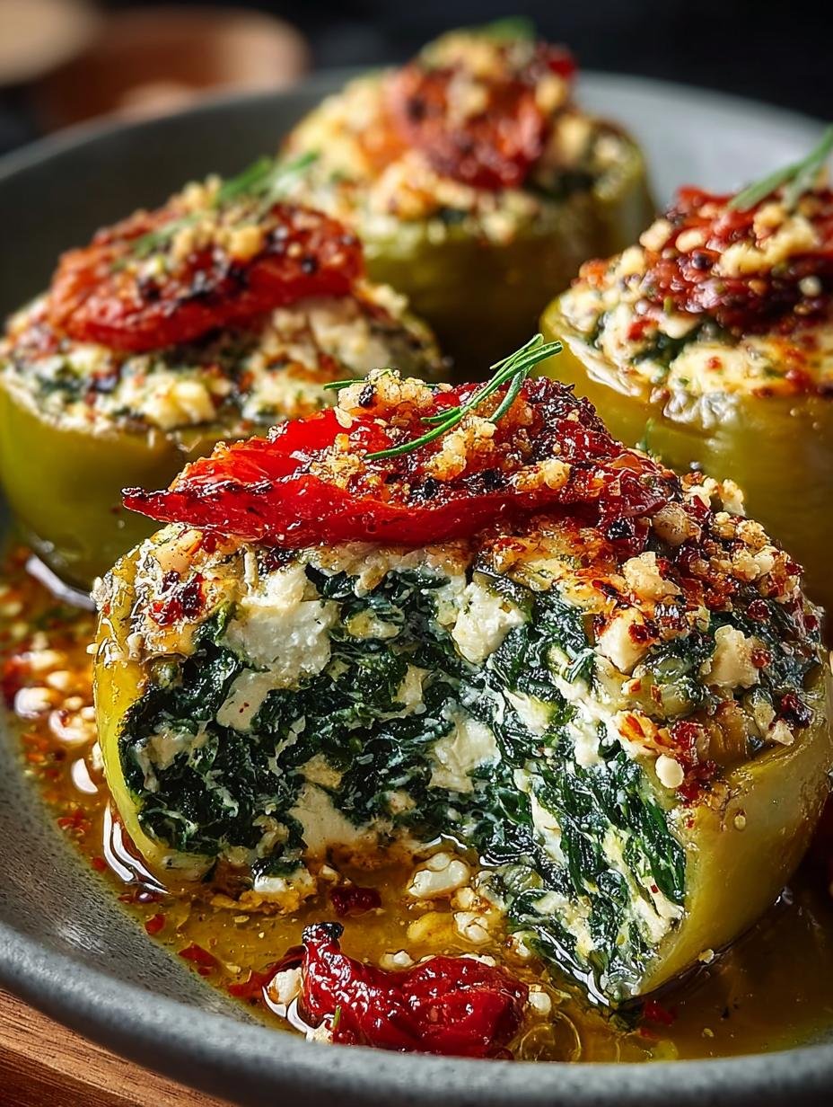 Mediterranean Spinach Feta Stuffed