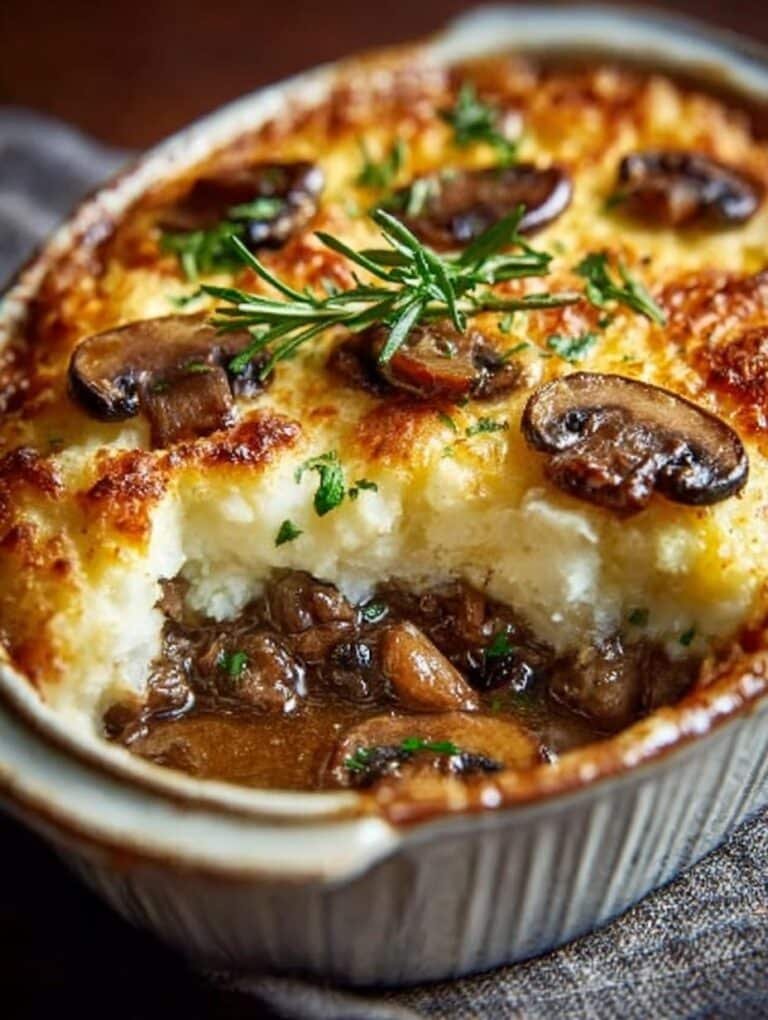 Mushroom Shepherds Pie You