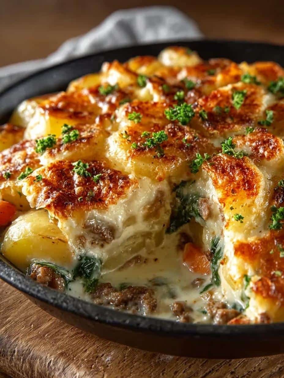 One Pan Creamy Cheesy Dish: Comfort Food for All - One Pan Creamy Cheesy - main visual representation