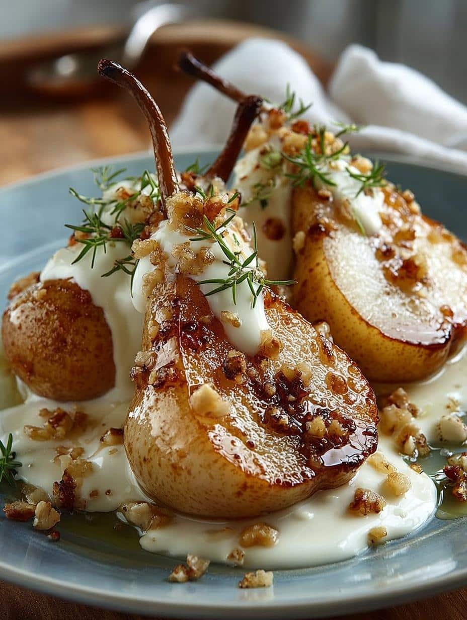 Pan Seared Pears with