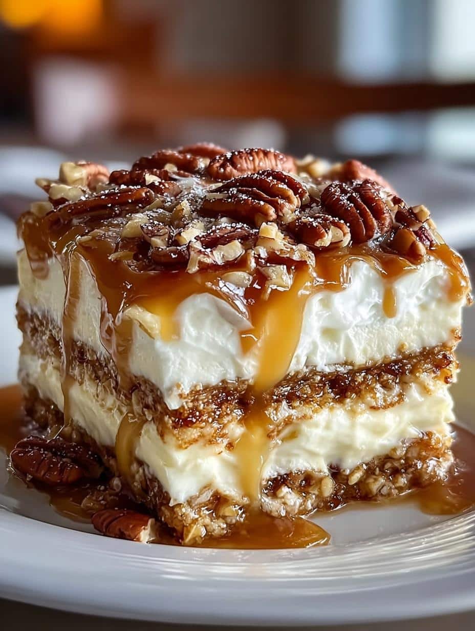 Pecan Pie Lasagna Bake: 12 Layers of Delightful Flavor - Pecan Pie Lasagna Bake - main visual representation