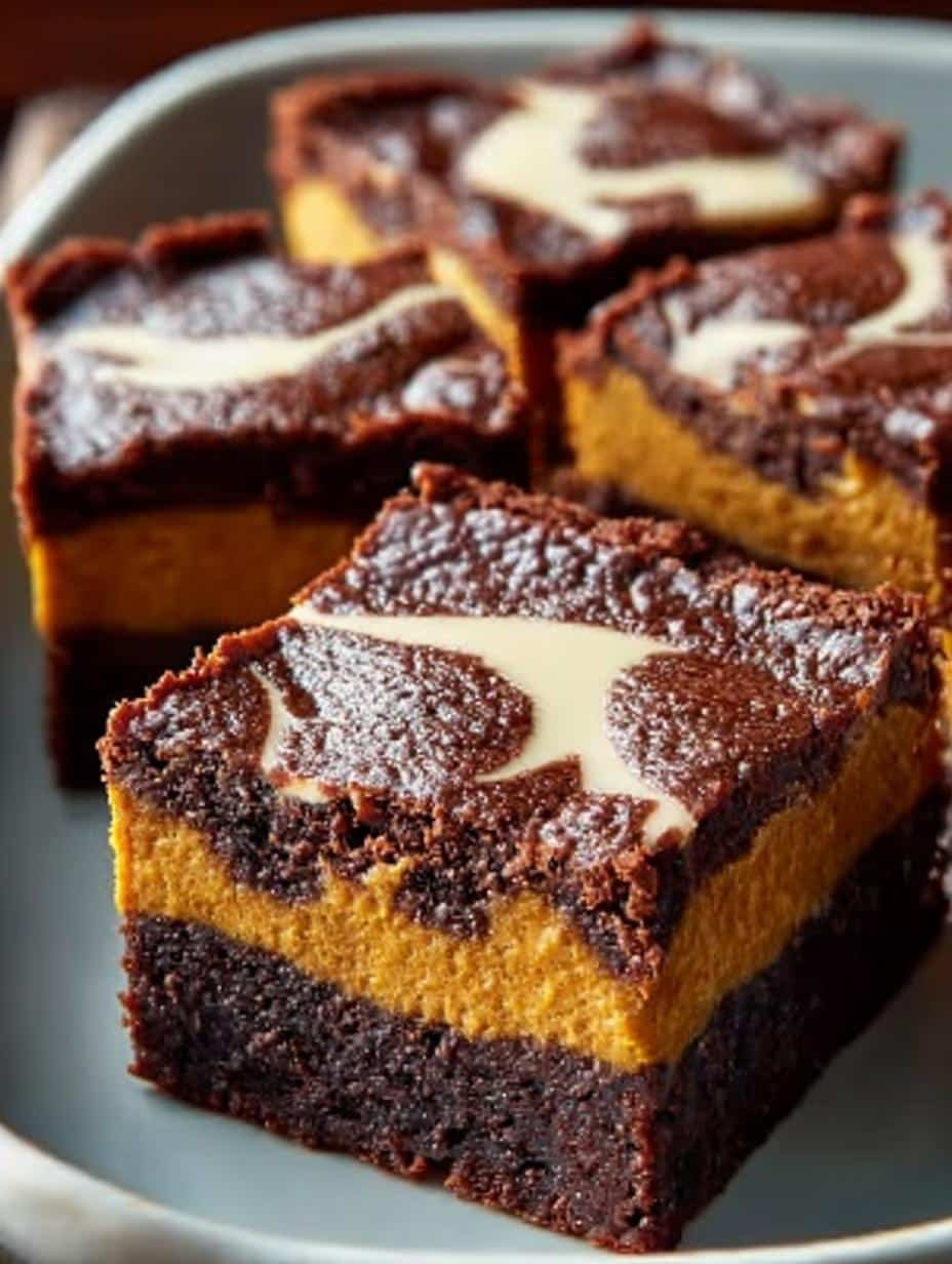 Incredible Pumpkin Cheesecake Brownies Recipe for Fall - Pumpkin Cheesecake Brownies Incredible - main visual representation