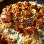 Queso Chicken Rice Skillet