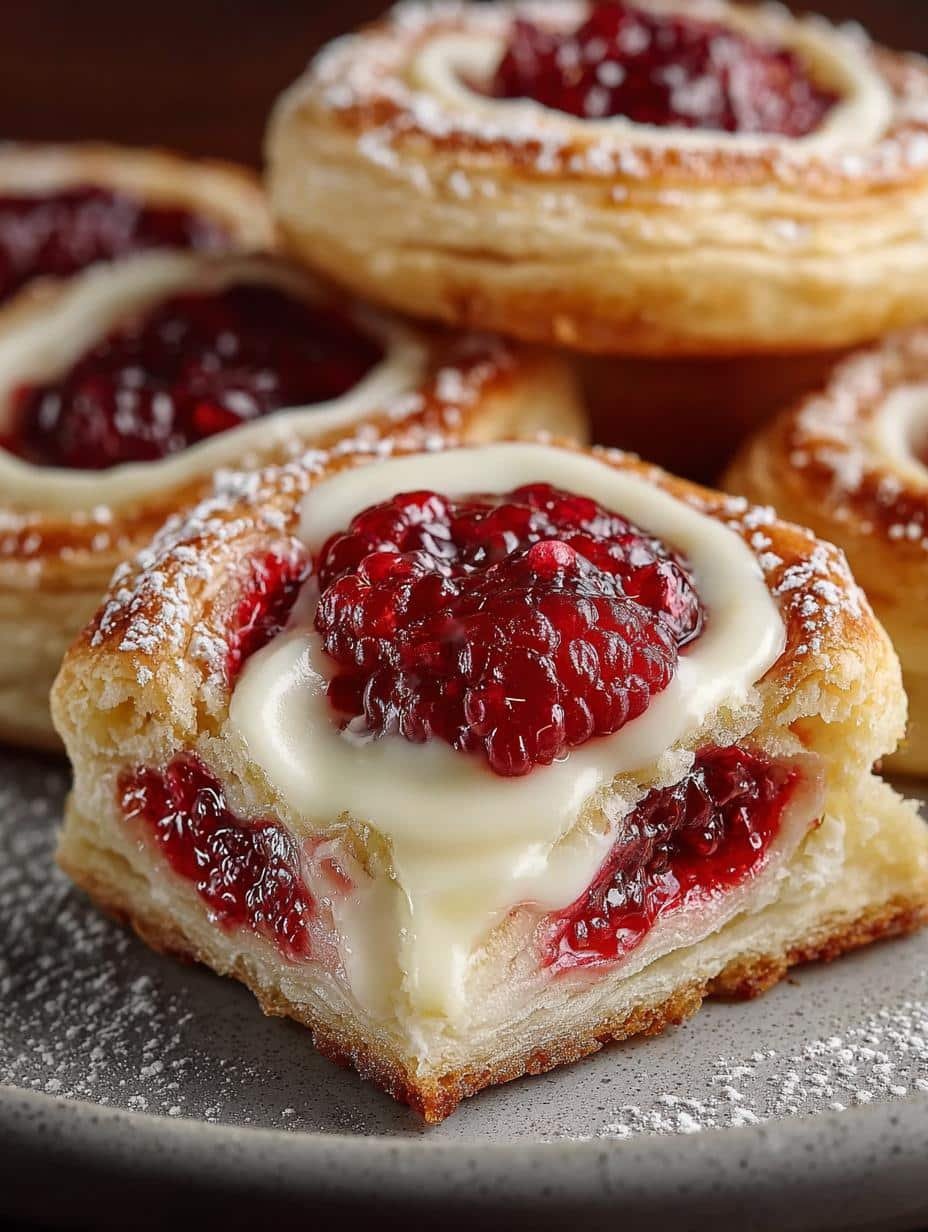 Raspberry Cheesecake Danish Pastry