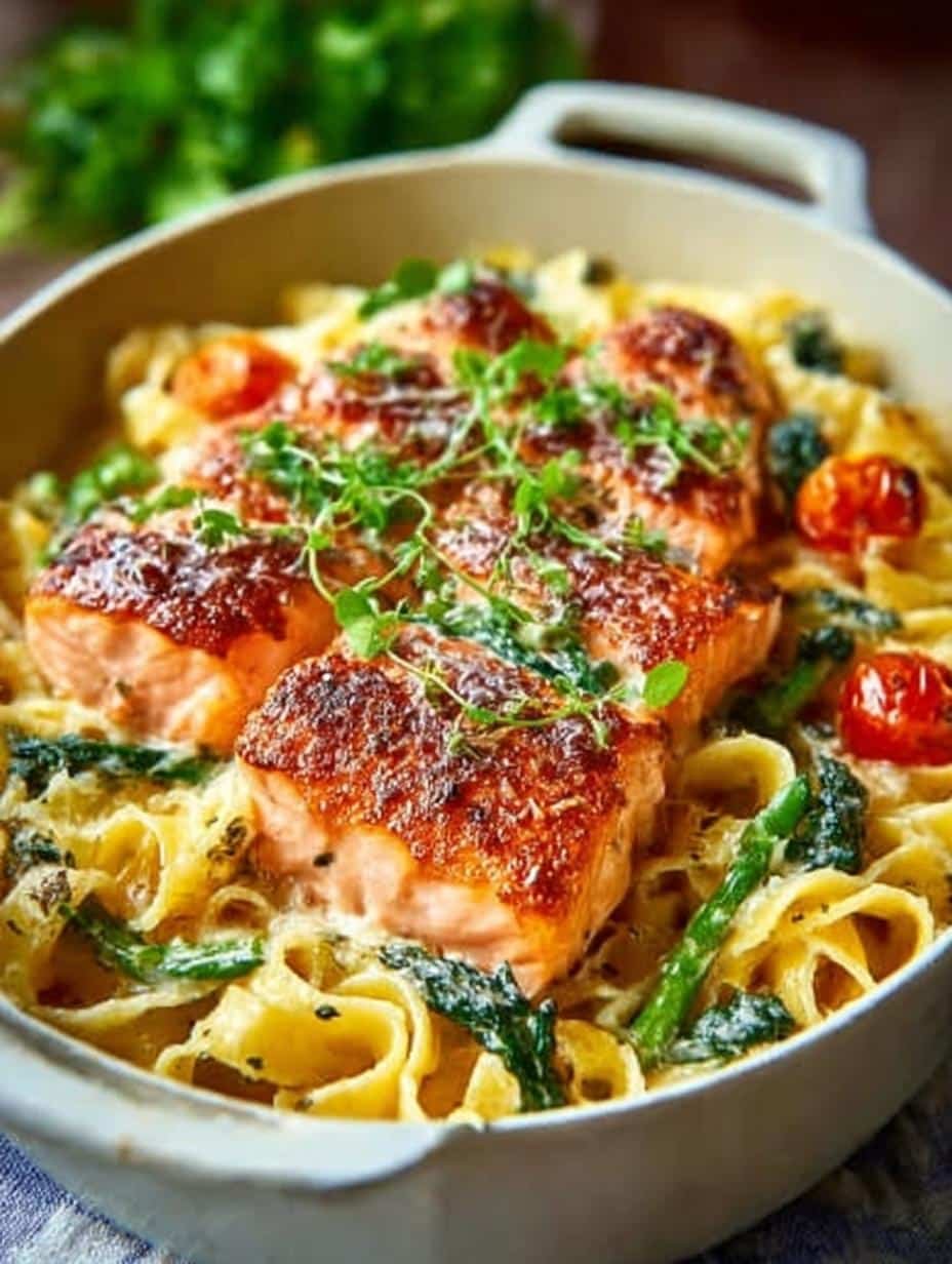 Salmon Pasta For a Delightfully Creamy Dinner - Salmon Pasta For - main visual representation