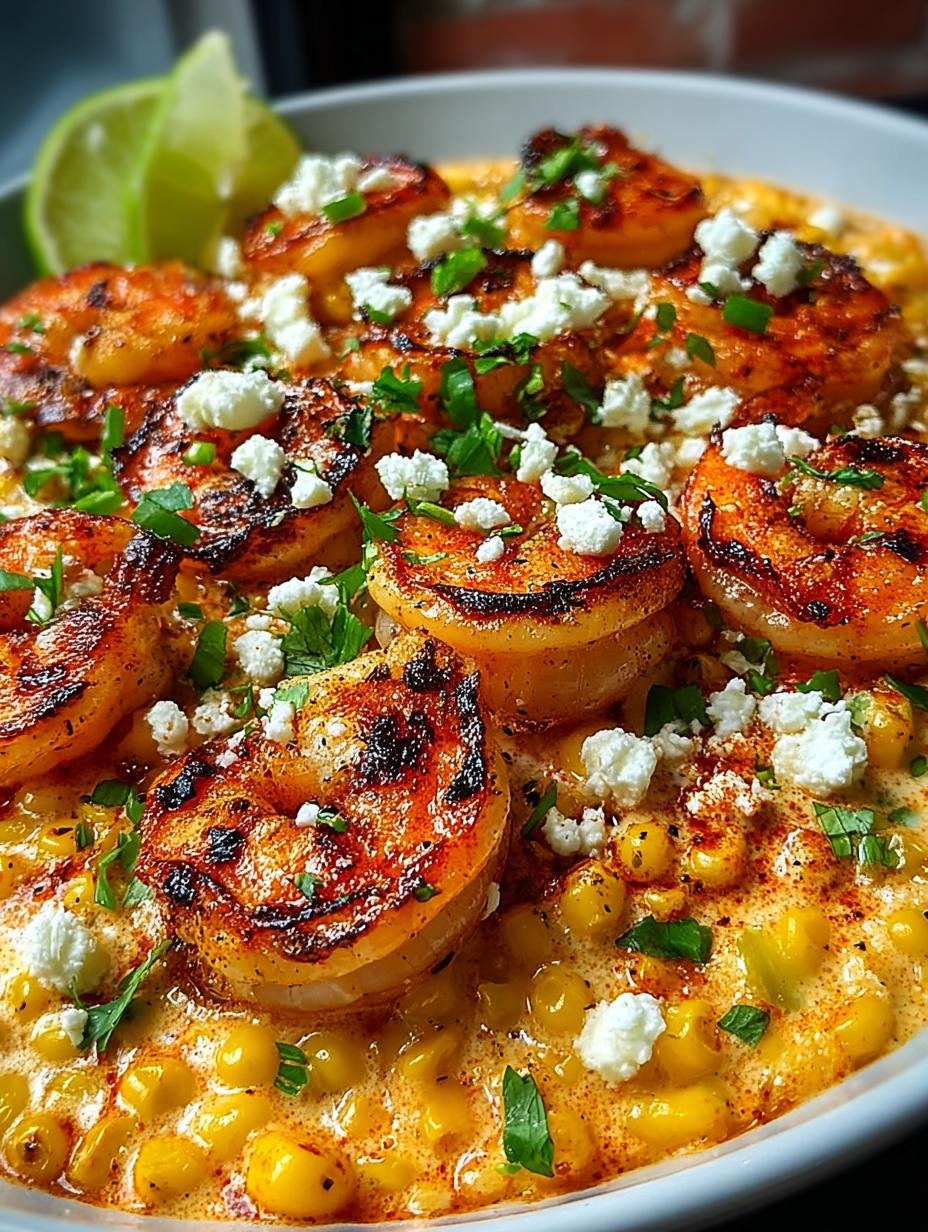 Shrimp Creamed Corn Feta