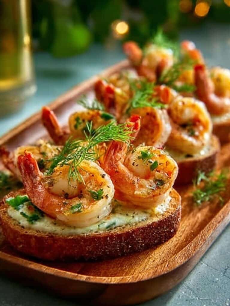 Shrimp Fennel Bruschetta Incredible