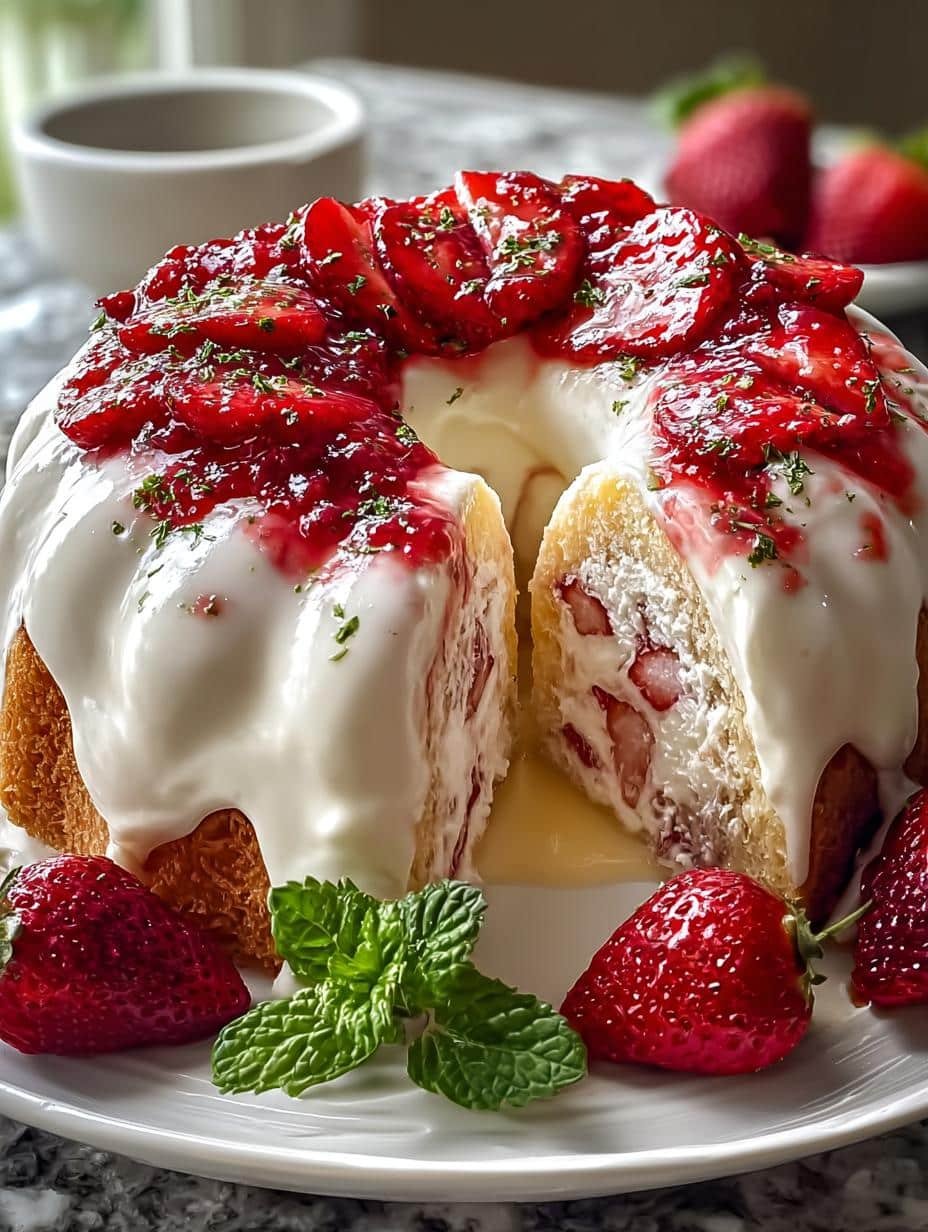 Delicious Strawberry Cream Cheese Pound Cake Recipe - Strawberry Cream Cheese Pound - additional detail