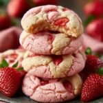 Strawberry Milkshake Cookies