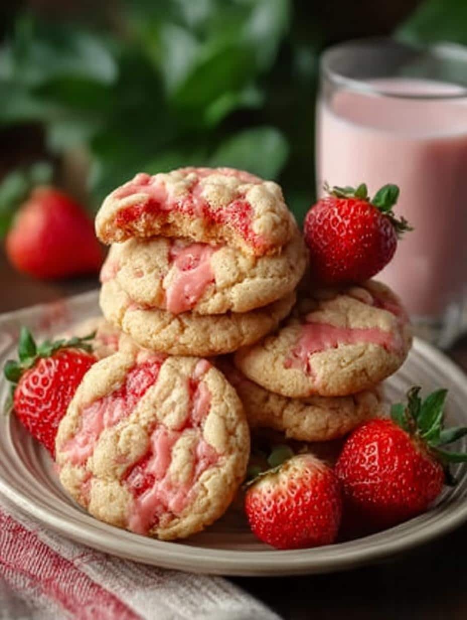 Delicious Strawberry Milkshake Cookies Recipe to Try - Strawberry Milkshake Cookies - additional detail