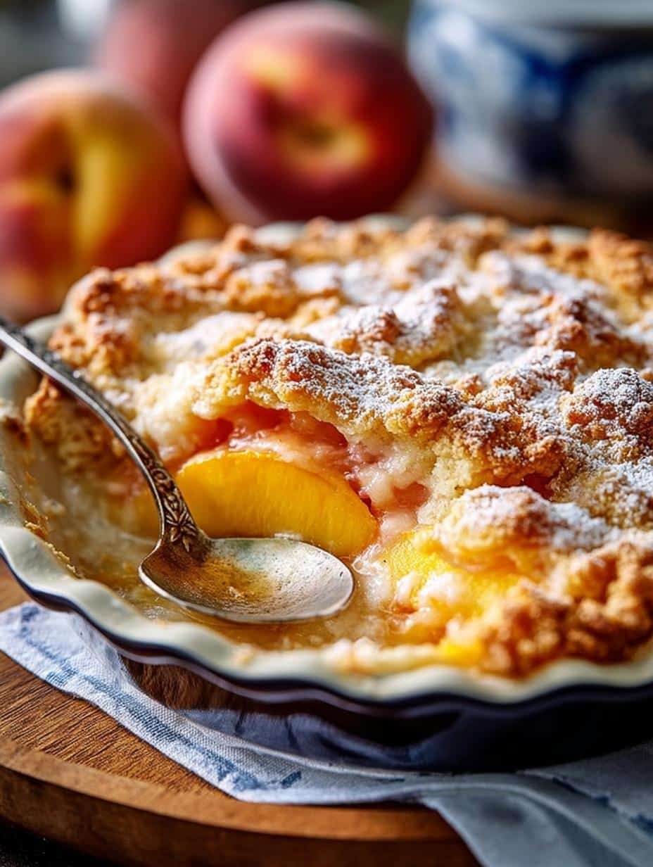 Texas Style Peach Cobbler