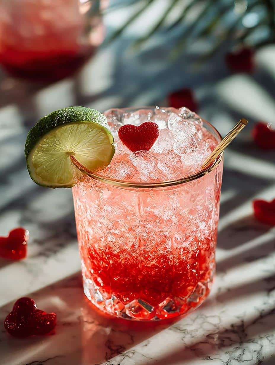 Valentines Day Mocktail Refreshing