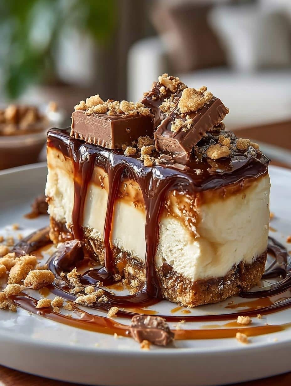 Bake Twix Cheesecake Dessert