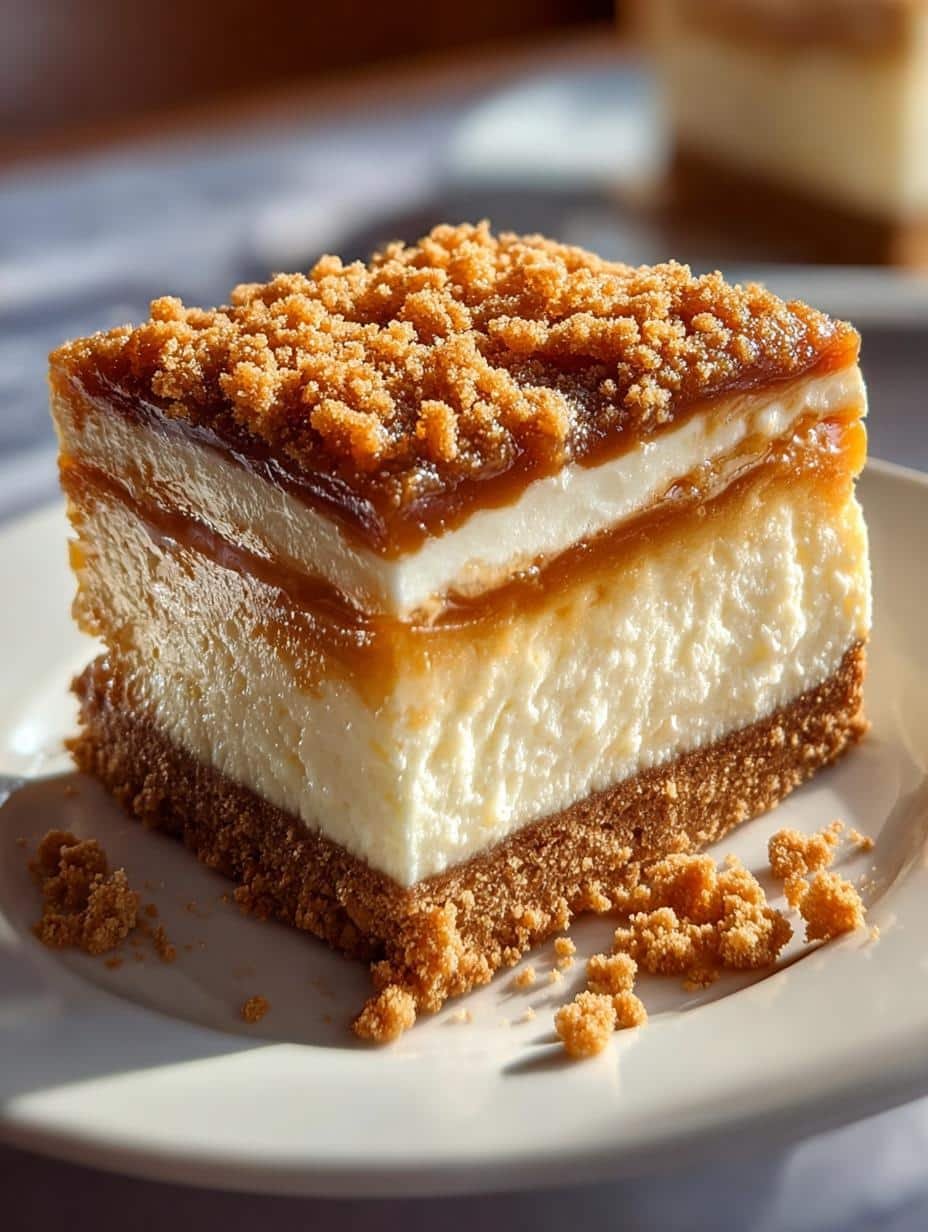 Butterscotch Graham Cracker Cheesecake