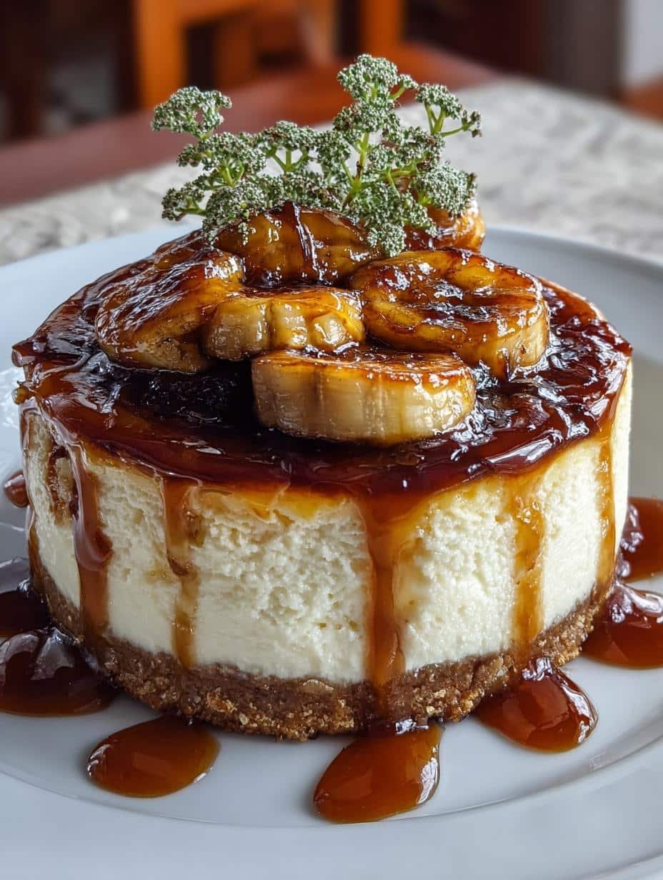Delicious Caramelized Banana Cheesecake Rum Recipe - Caramelized Banana Cheesecake Rum - main visual representation