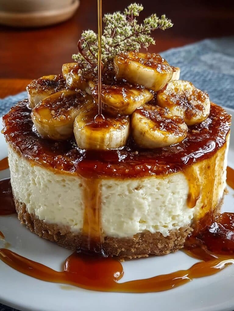 Caramelized Banana Cheesecake Rum
