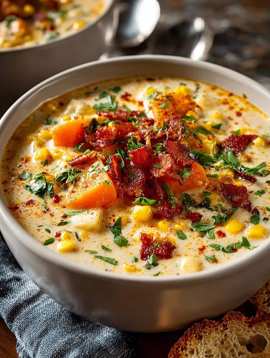 Indulge in 5-Star Creamy Corn Chowder Recipes - Creamy Corn Chowder - main visual representation