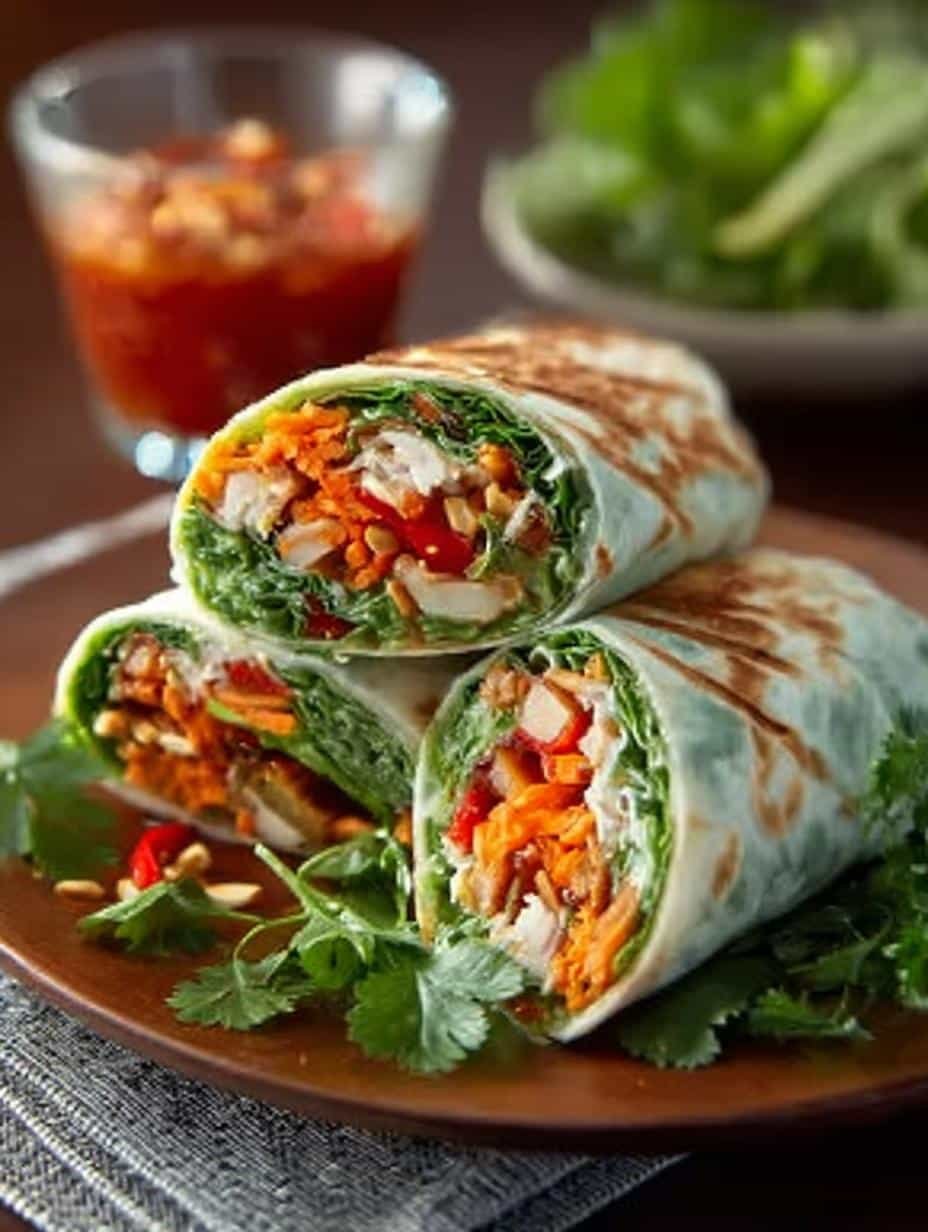 Delicious Crunchy Veggie Banh Wrap Recipe You’ll Love - Crunchy Veggie Banh Wrap - main visual representation