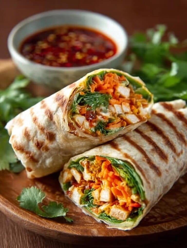 Crunchy Veggie Banh Wrap