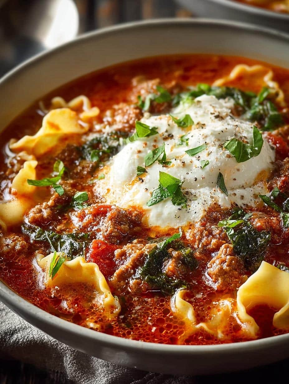 Gluten Free Lasagna Soup: 30-Minute Comfort Food Recipe - Gluten Free Lasagna Soup - main visual representation