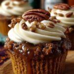 Pecan Pie Pumpkin Cupcakes
