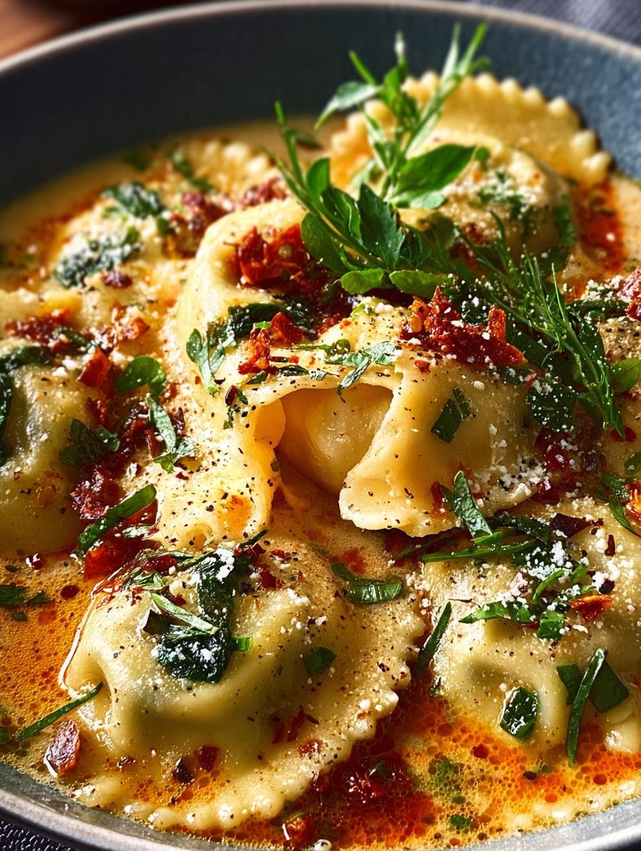 Homemade Ravioli Soup: 30-Minute Hearty Comfort Meal - Ravioli Soup - additional detail