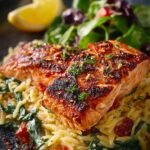 Salmon Orzo Creamy Flavorful