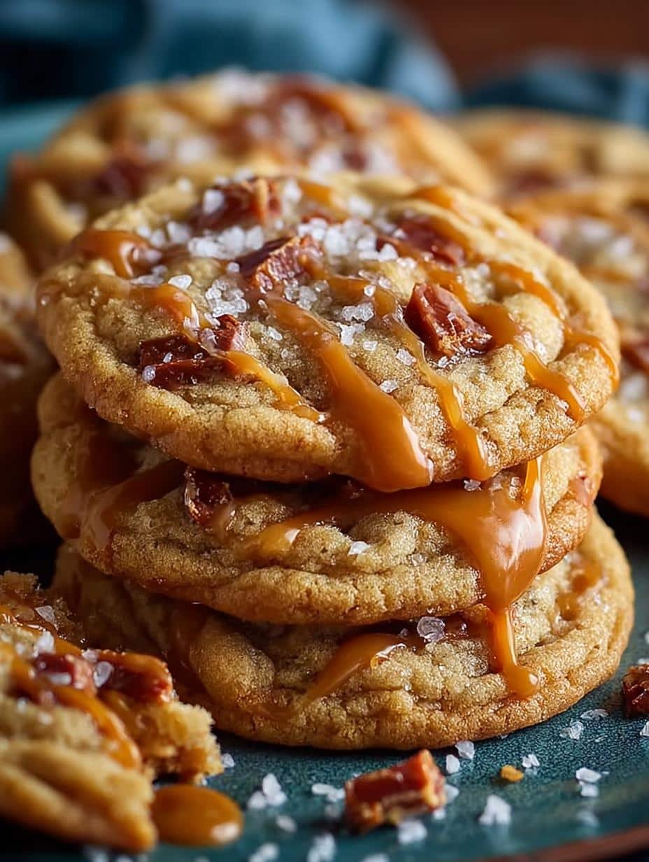 Salted Caramel Toffee Cookies: 5 Irresistible Recipes - Salted Caramel Toffee Cookies - main visual representation