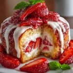 Strawberry Cream Cheese Pound