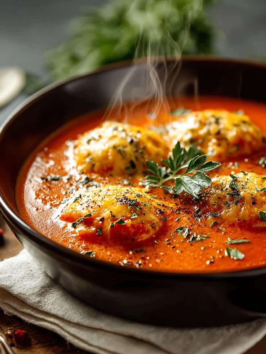 Best Tomato Soup with Cheddar Bay Dumplings for Comfort - Tomato Soup with Cheddar - additional detail
