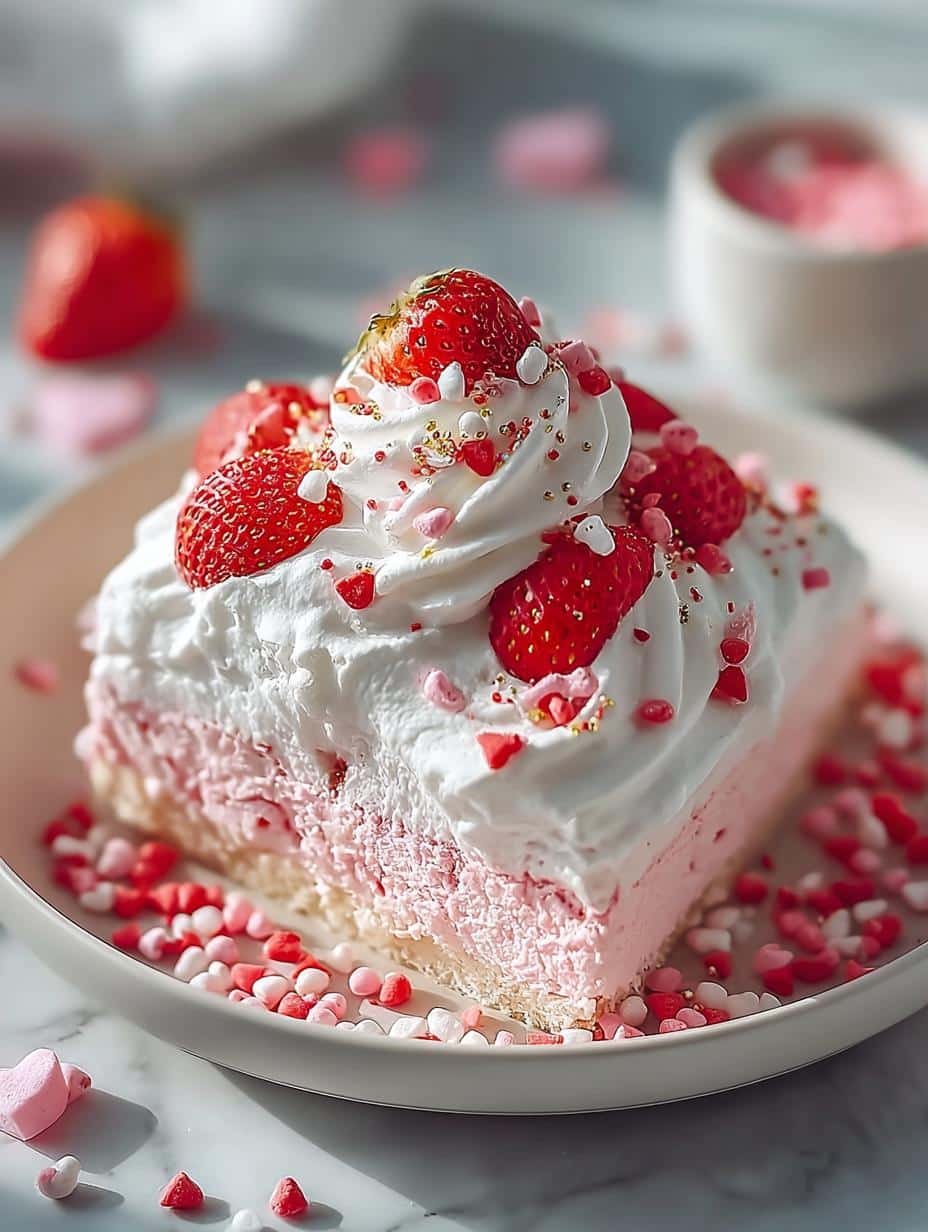 Valentines Day Strawberry Cake
