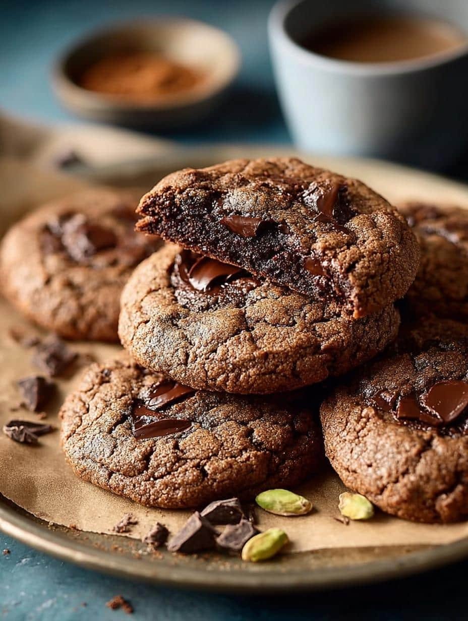 Vegan Chocolate Chai Cookies